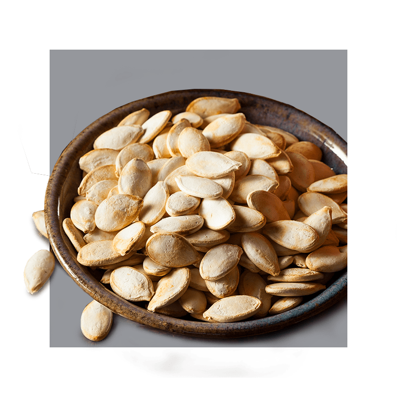 image of a bowl of pumpkin seeds