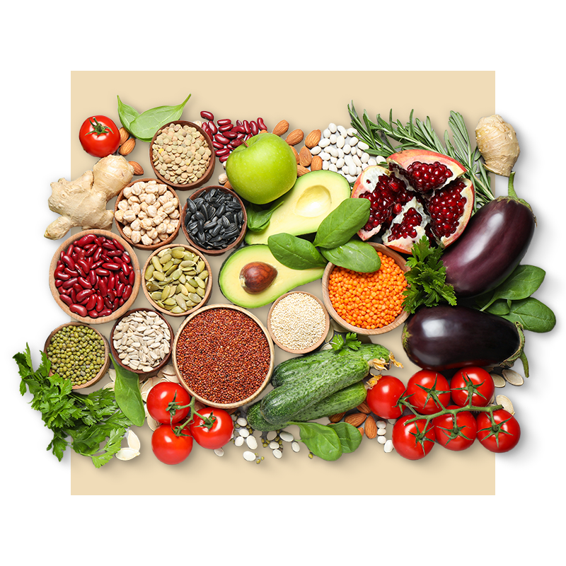 image of foods high in fiber