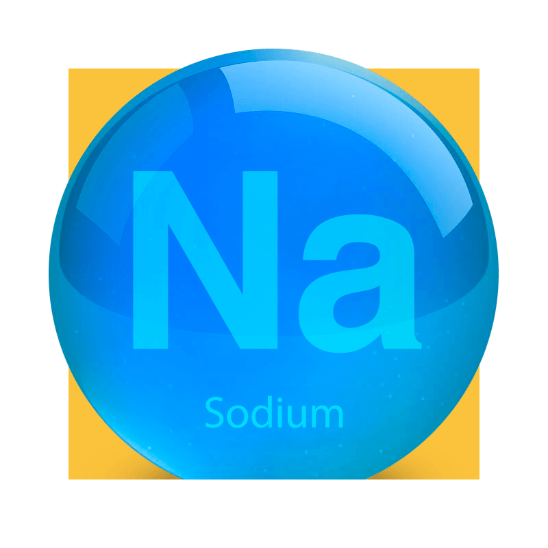 image of a molecule with the letters Na on it