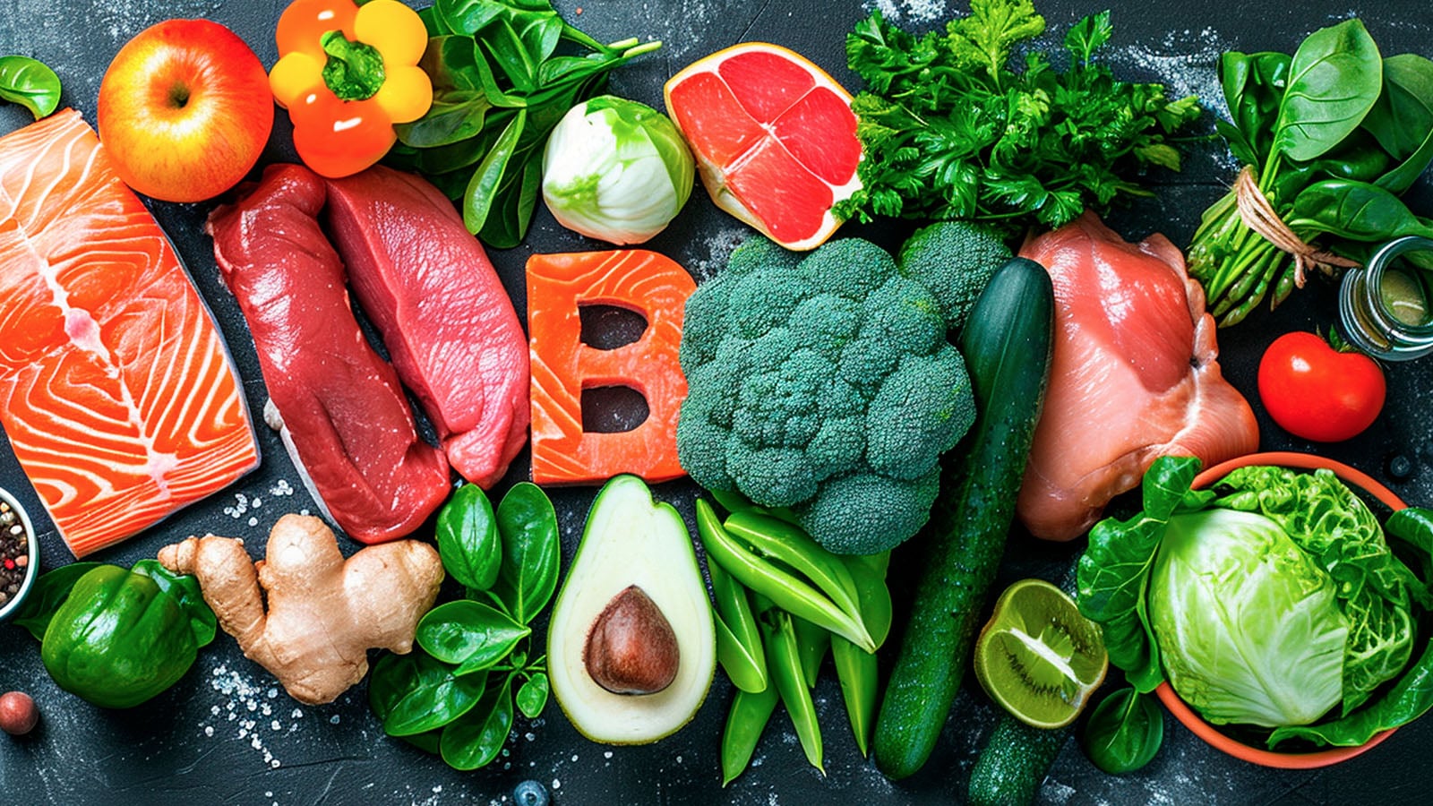 image of food containing vitamin B