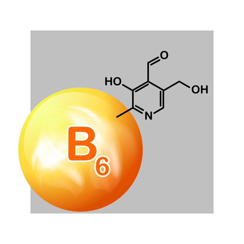 image of molecule with B6 on it