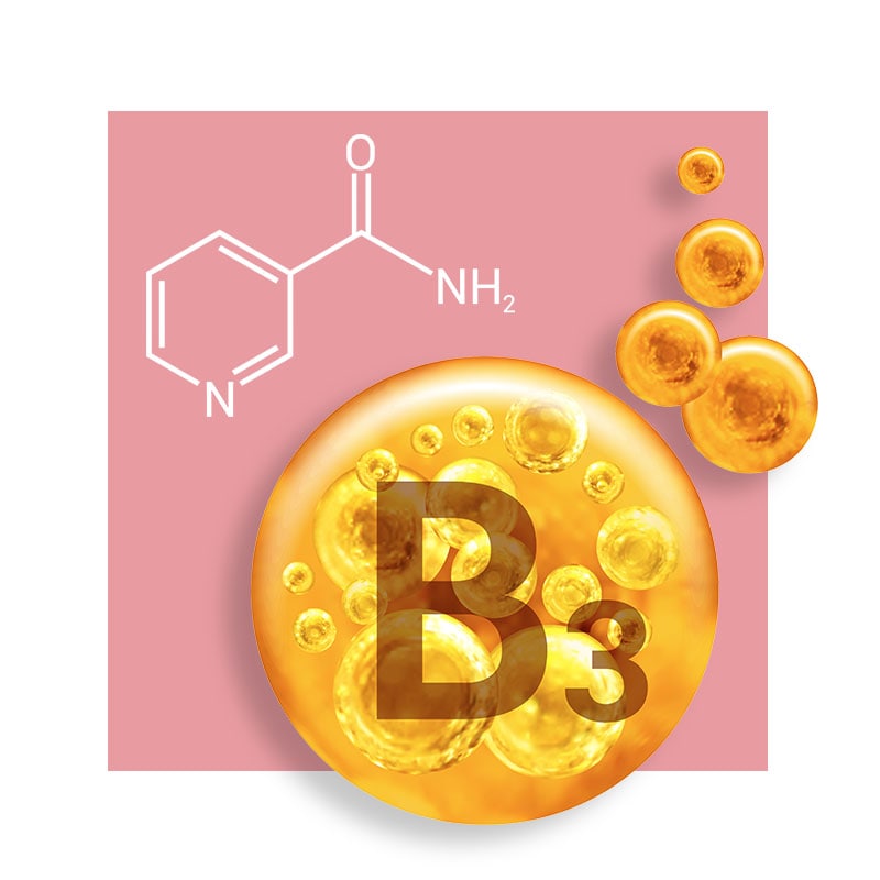 Image of molecular structure of Vitamin B3