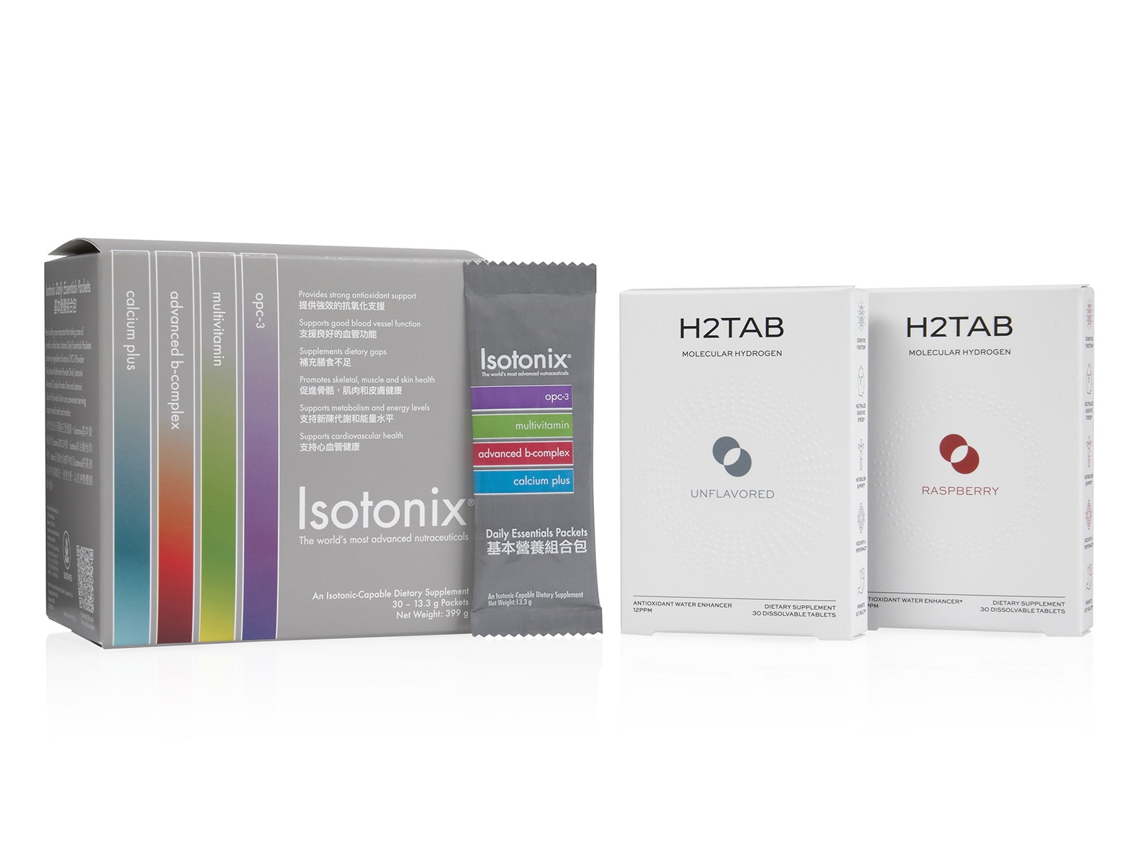 image of Isotonix Daily Essentials and H2TABs