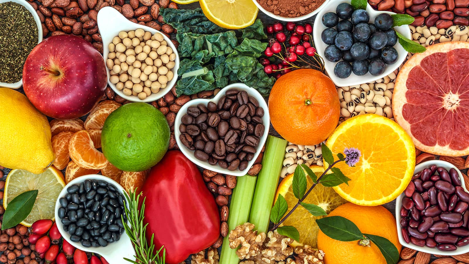 image of foods containing folate