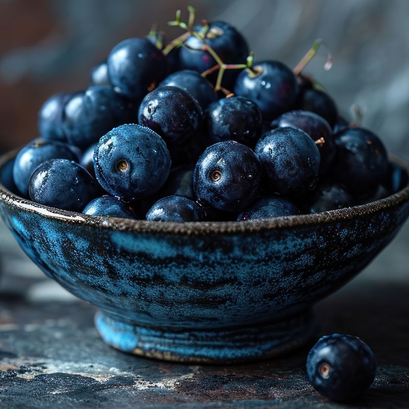 image of a bowl of blueberries