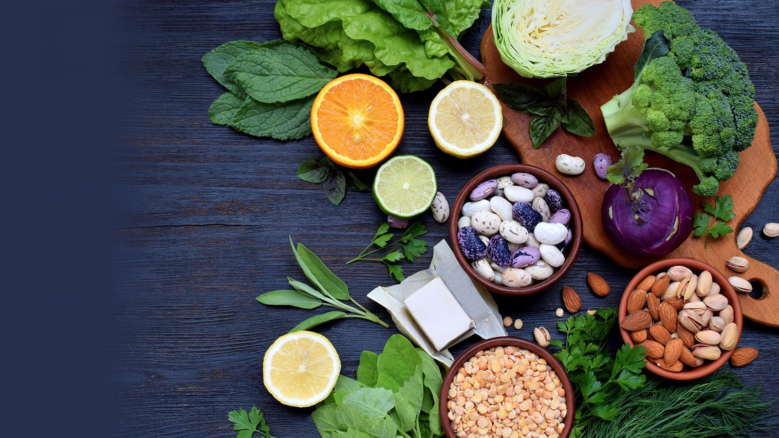 image of foods rich in B vitamins