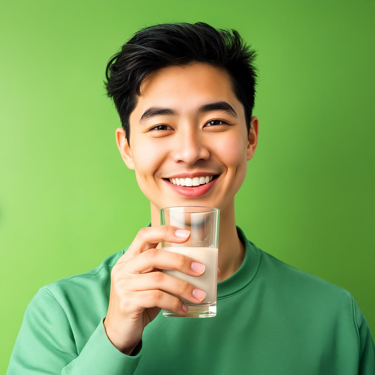 image of person holding mixed product