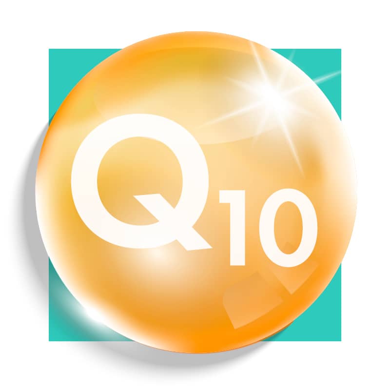 image of a molecule with Q10 on it