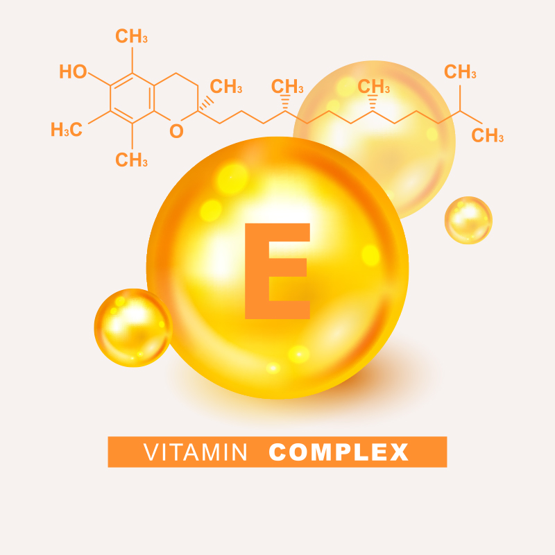 image of vitamin E molecule