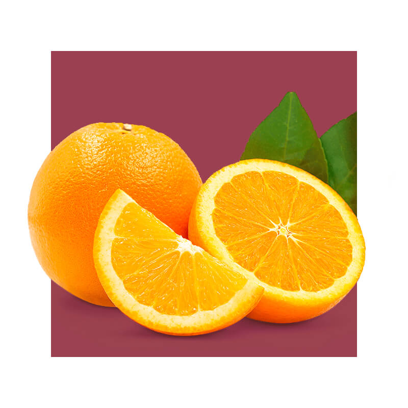 image of an orange and orange slices