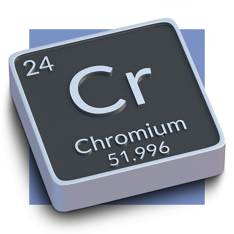 image of Chromium's symbol on the periodic table of the elements