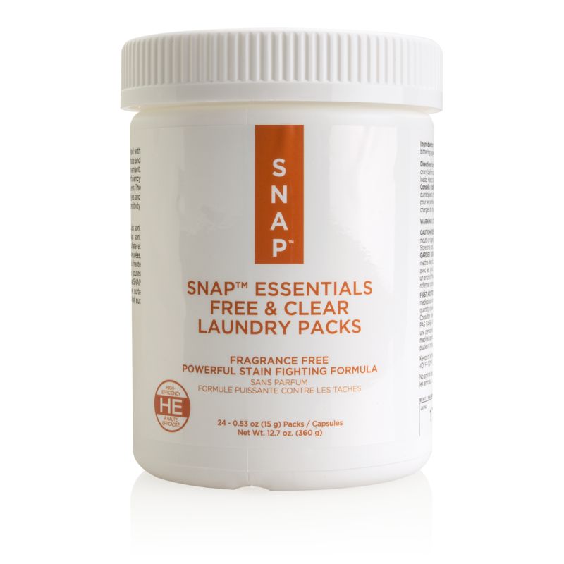 Snap™ Paquetes de Detergente para Ropa Fina Free & Clear Essentials