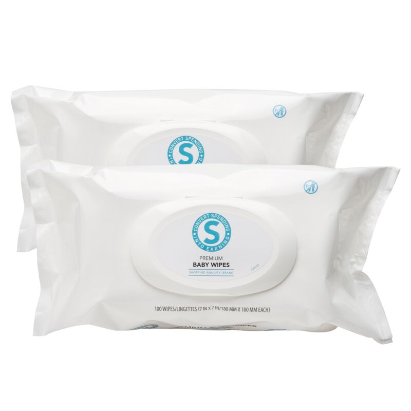 Shopping Annuity® Brand Premium Baby Wipes - 200 Count
