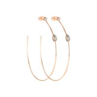 Jen - Slender Marquise Hoops