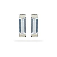Isabella - Aretes mini de corte baguette