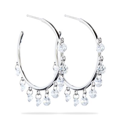 Mary - Pierced Cut Hoops