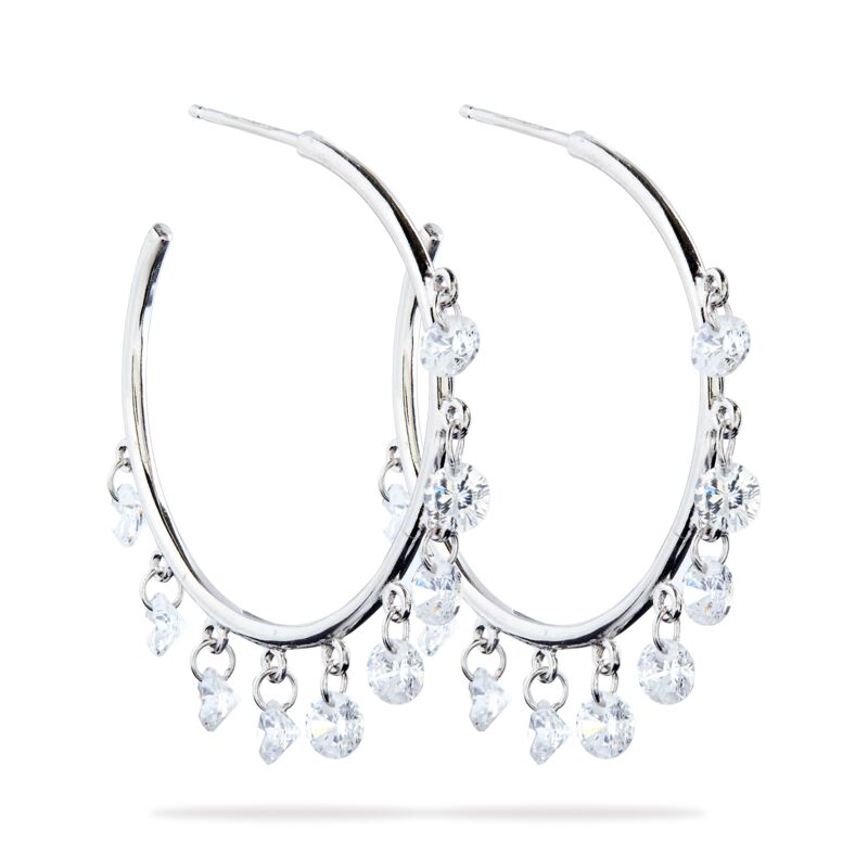 MARY - Pierced Cut Hoops - (FINAL SALE)