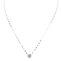 Katie - Textured Solitaire Necklace