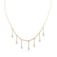 Ana - Pierced Round Cut Drop Choker
