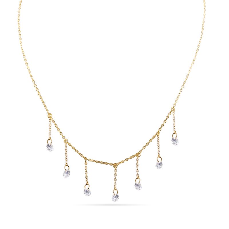 ANA - Pierced Round Cut Drop Choker - (FINAL SALE)