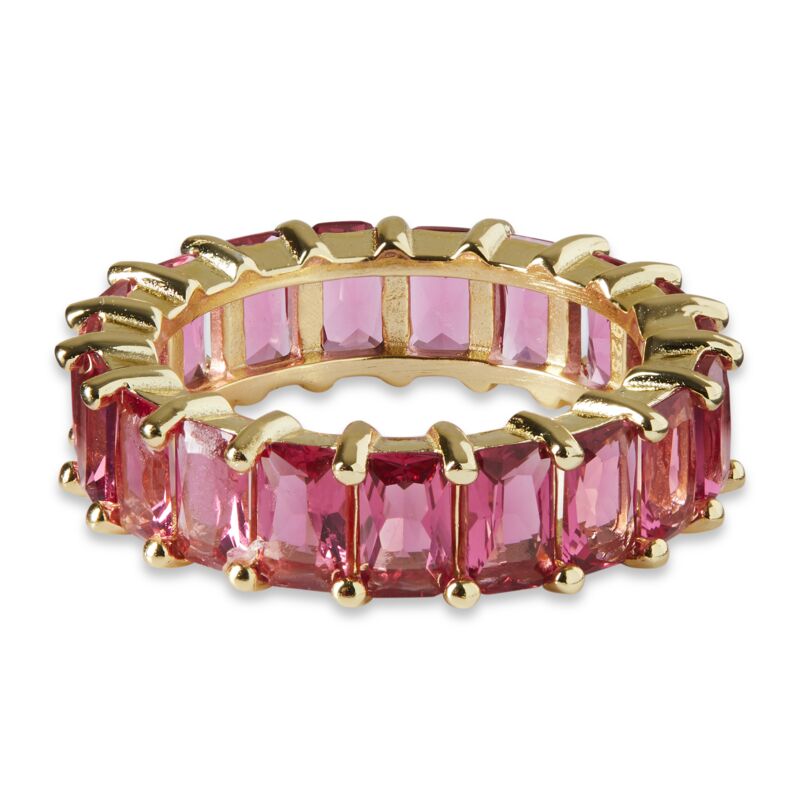 DEE - Emerald Cut Eternity Band