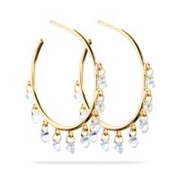 Mary - Pierced Cut Hoops