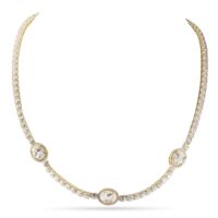 Khloe - Oval Cut Tennis Necklace