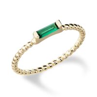 Adrienne - Spiraled Baguette Ring