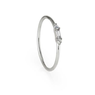 Bella - Dainty Baguette Ring