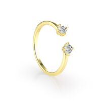 Nicole - Double Solitaire Ring