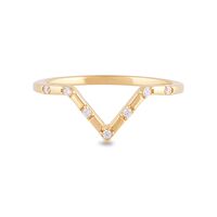 Lana - Stylish V-Shaped Ring