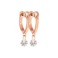 Vanessa - Pierced Round Cut Huggie Earrings