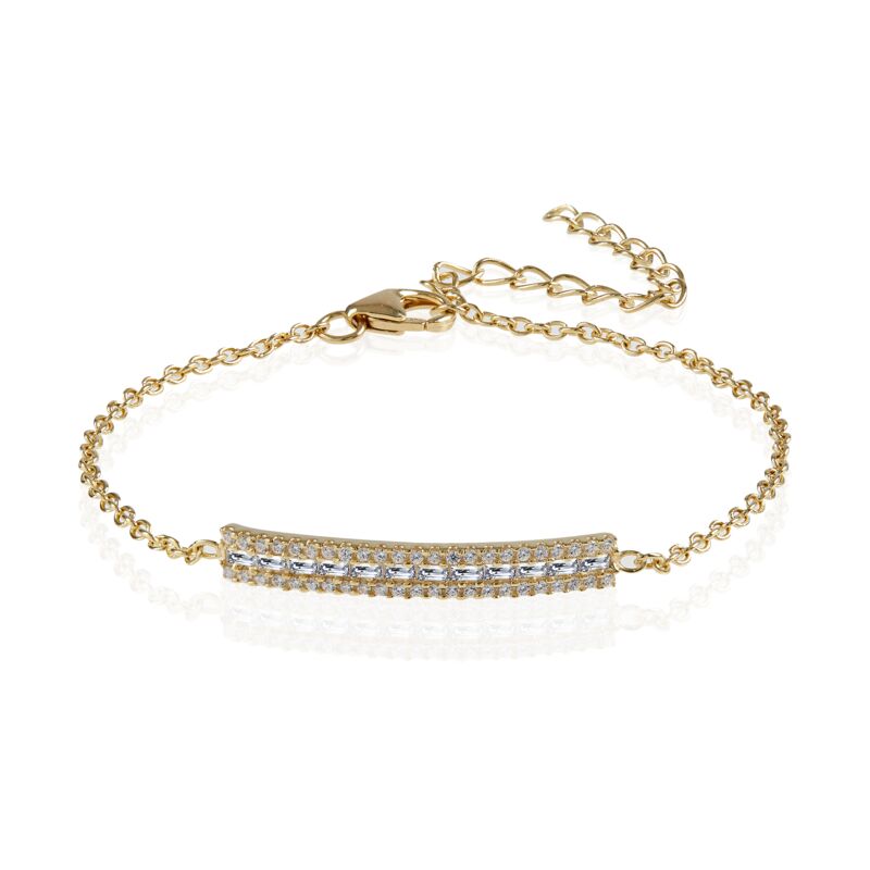 BROOK - Baguette Round Bar Bracelet (FINAL SALE)