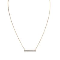 Brook - Baguette Round Bar Necklace