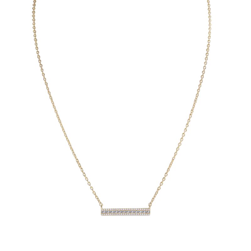 BROOK - Baguette Round Bar Necklace