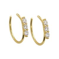 Zara - 3 Stone Ear Cuff