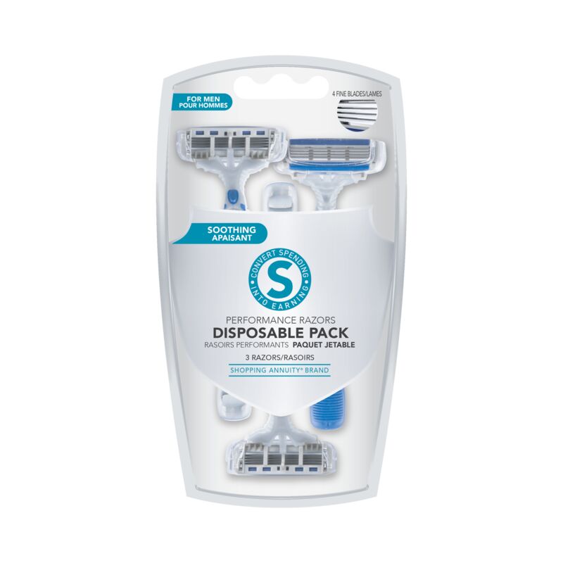 Shopping Annuity® Brand Performance Razors Disposable Pack for Men