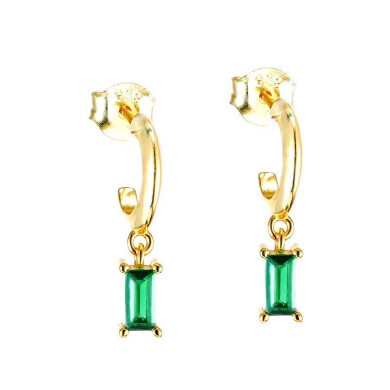 INA - Baguette Hoop Earrings (SPECIAL)