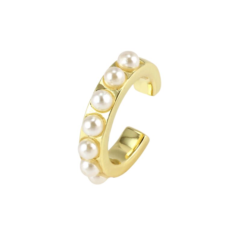 AVIVA – Glass Pearl Ear Cuff