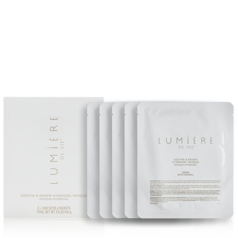 Lumière de Vie® Soothe & Renew Hydrogel Masque - 5 Packets (0.98 oz / 28 g each)