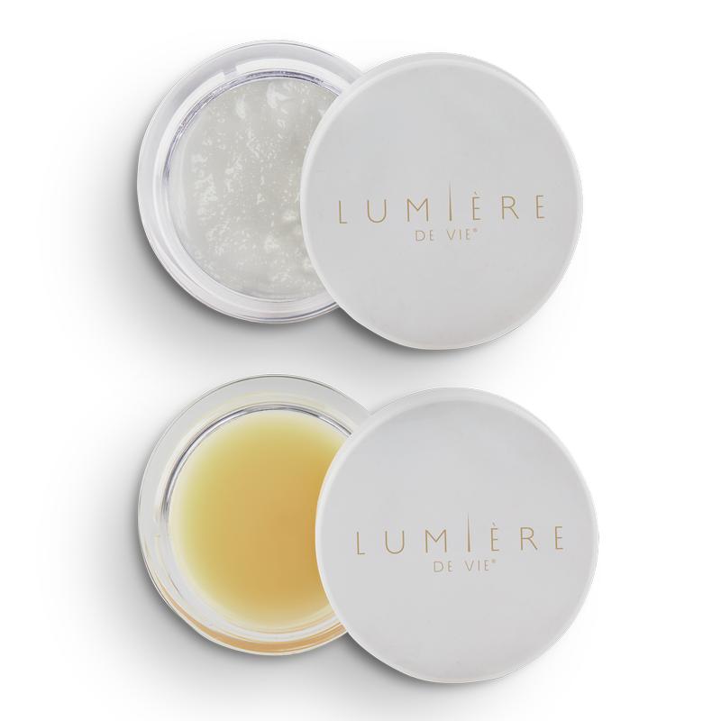 Lumière de Vie® Refine & Moisturize Lip Duo - Includes 1 Lip Scrub (0.35 oz / 10 g) & 1 Lip Masque (0.35 oz / 10 g)