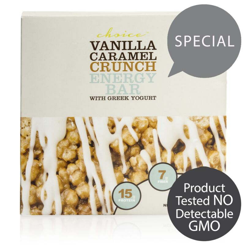 Choice Vanilla Caramel Crunch Energy Bar with Greek Yogurt