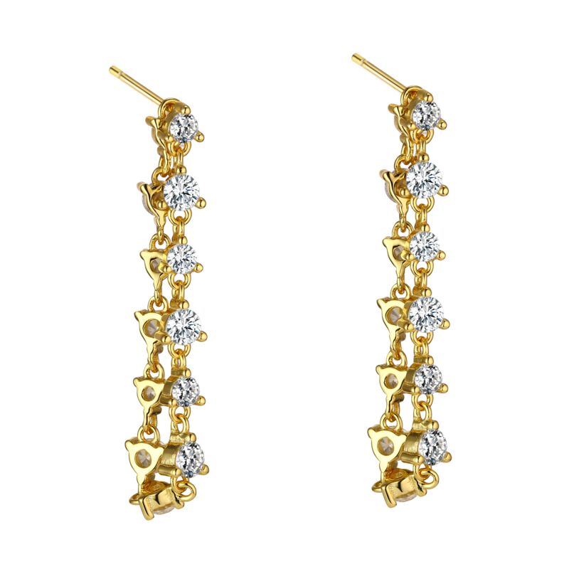BISOUS - Prong Set Loop Earrings