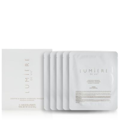 Lumière de Vie® Soothe & Renew Hydrogel Masque - 5 Packets (0.98 oz / 28 g each)