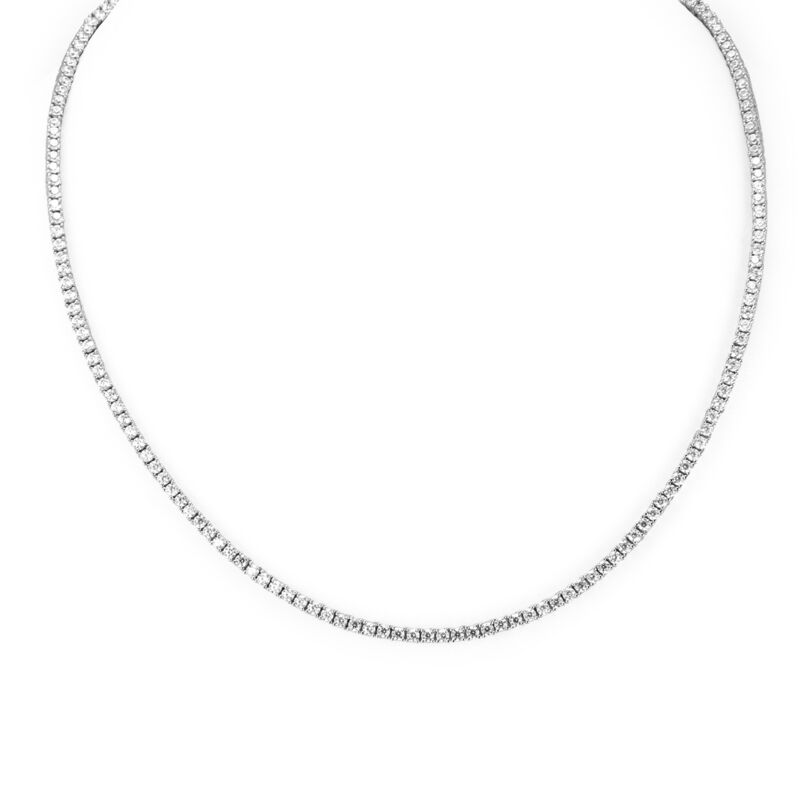HAILEY - Round Cut Tennis Necklace