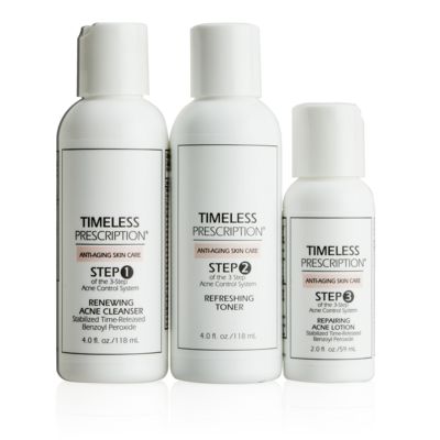 Timeless Prescription™ 暗瘡護理3部曲 - 三件套裝 ( 深層活膚潔面乳 (118 ml), 清新爽膚水(118 ml), 控油修護乳液(59ml) )