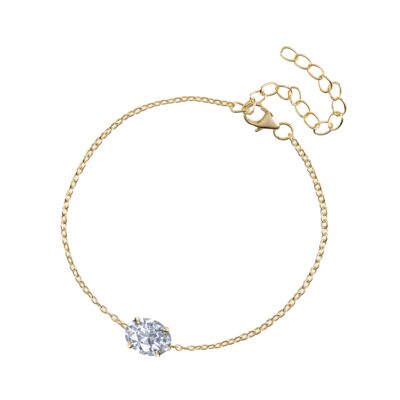 Sabrina Floating Oval Cut Bracelet