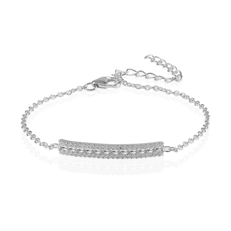 BROOK - Baguette Round Bar Bracelet (FINAL SALE)