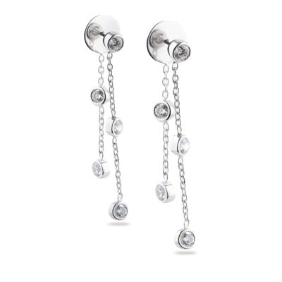 Hilary - Raindrop Bezel Set Earring Jackets