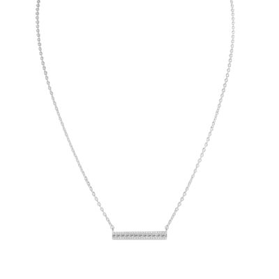 Brook - Baguette Round Bar Necklace